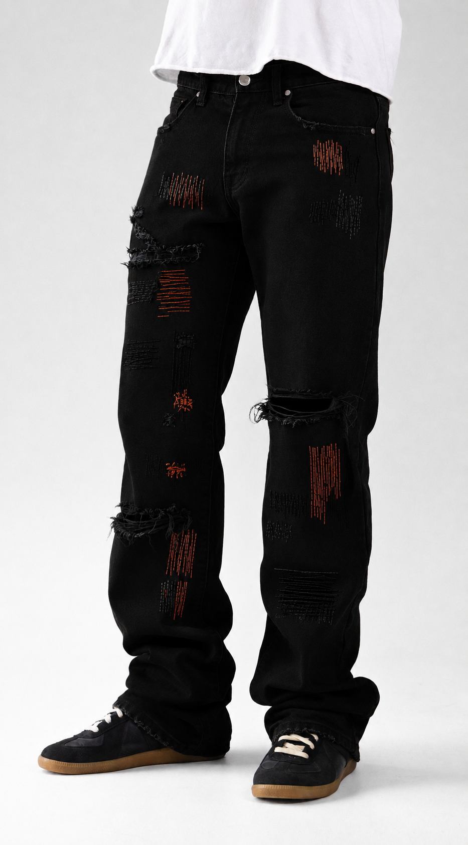 Black Multi Stitch